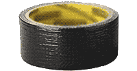Скотч армированный черного цвета
